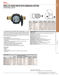 Thumbnail of document Brochure - WRBT Multi-Jet Water Meter w/Removable Bottom